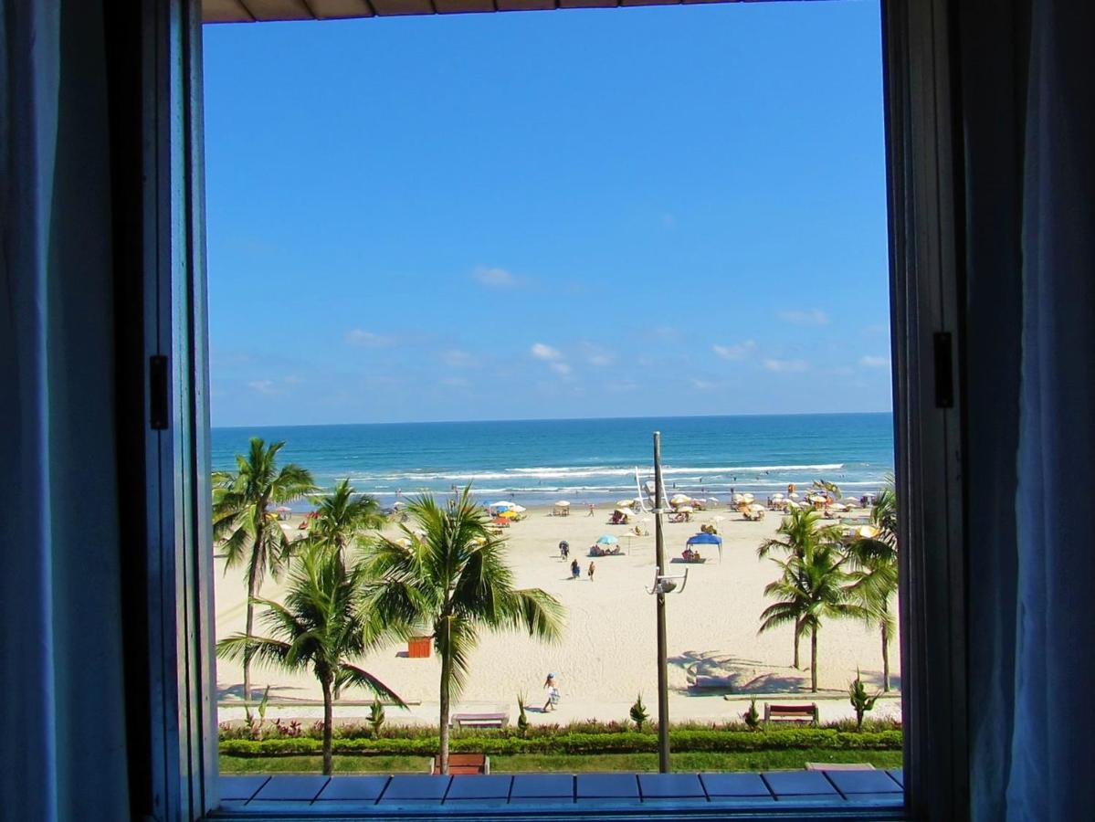Apto Pe Na Areia Com Vista Para O Mar E Wifi Praia Grande  Exterior foto
