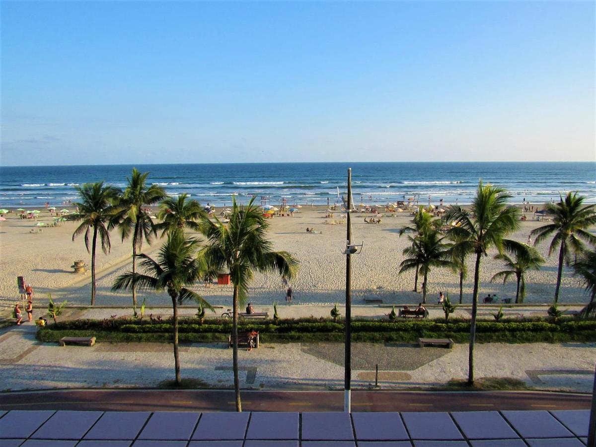 Apto Pe Na Areia Com Vista Para O Mar E Wifi Praia Grande  Exterior foto