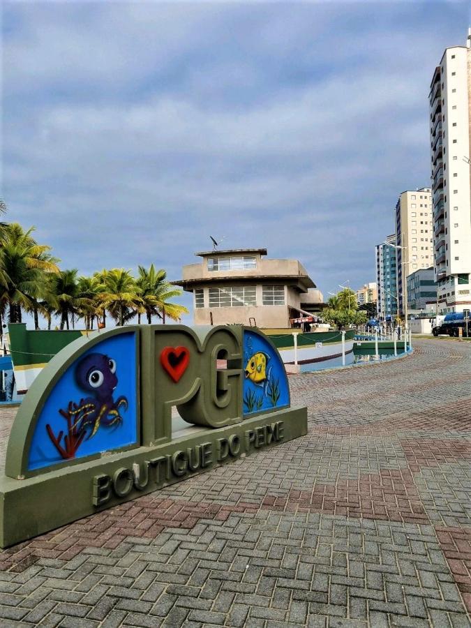 Apto Pe Na Areia Com Vista Para O Mar E Wifi Praia Grande  Exterior foto